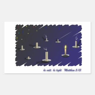 Salz sein, leicht sein rechteckiger aufkleber