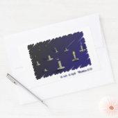 Salz sein, leicht sein rechteckiger aufkleber (Umschlag)