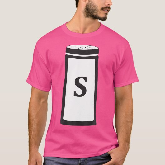 Salz Shaker Kostüm Halloween Salz Pfeffer Matchin T-Shirt (Vorderseite)