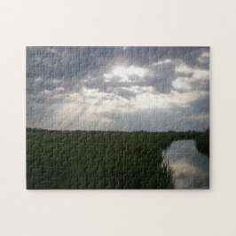 Salz-Sumpf Tybee Insel-Savanne Georgia Puzzle