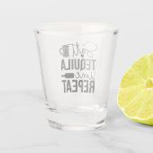 Salz • Tequila • Limette • Wiederholen Schnapsglas (Rückseite)