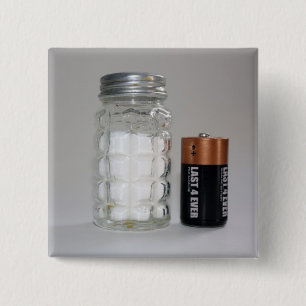 Salz und Batterie Button