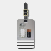 Salz und Batterie Gepäckanhänger (Vorderseite vertikal)