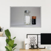 Salz und Batterie Poster (Heimbüro)