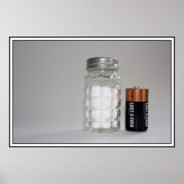 Salz und Batterie Poster