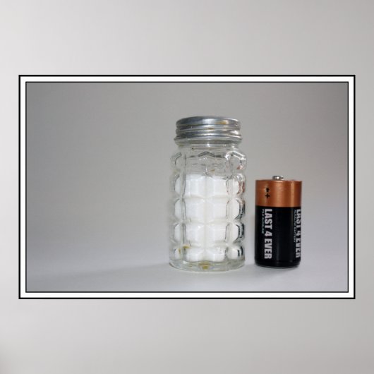 Salz und Batterie Poster (Vorne)