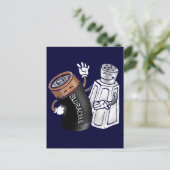 Salz und Batterie Postkarte (Stehend Vorderseite)