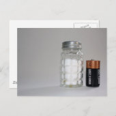Salz und Batterie Postkarte (Vorne/Hinten)