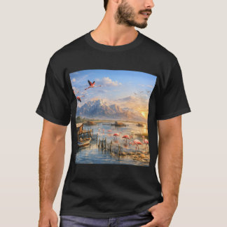 Salz und Flamingo in Flammen T-Shirt