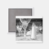 Salz und Glas Magnet (Vorderseite/Rückseite)