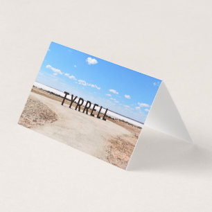 Salz und Himmel am Lake Tyrrell Australien Leere K
