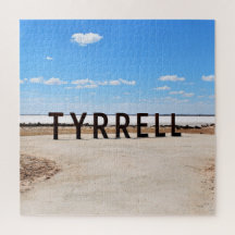 Salz und Himmel am Lake Tyrrell Australien