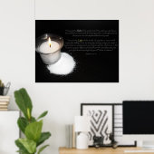 Salz und leichte Schrift Poster (Heimbüro)