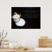 Salz und leichte Schrift Poster (Küche)