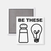 Salz und leichter Christlicher Kühlschrankmagnet (Vorderseite/Rückseite)