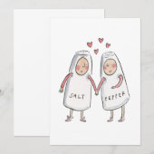 Salz und Pepper Einladung (Vorne/Hinten)