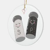 Salz und Pepper Keramik Ornament (Links)