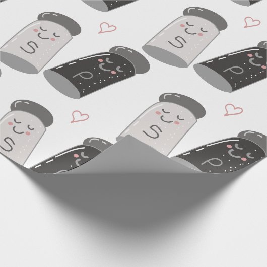 Salz und Pfeffer Geschenkpapier (Ecke)