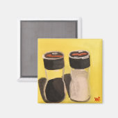 Salz und Pfeffer Magnet (Vorderseite/Rückseite)