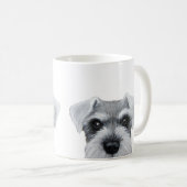 Salz und Pfeffer Schnauzer, Grau, ursprünglich Kaffeetasse (VorderseiteRechts)