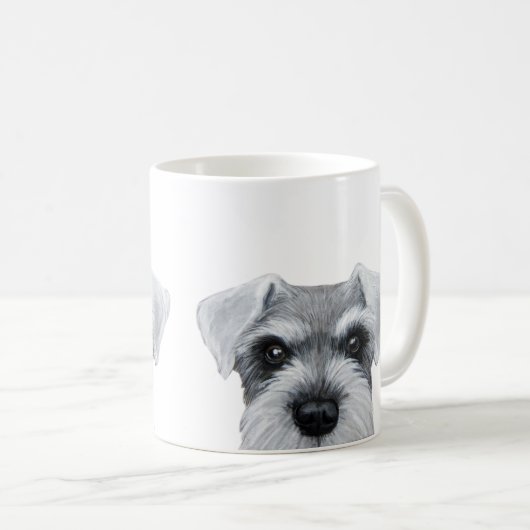 Salz und Pfeffer Schnauzer, Grau, ursprünglich Kaffeetasse (VorderseiteRechts)