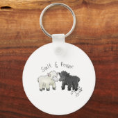 Salz- und Pfefferschälensalz Schlüsselanhänger (Vorderseite)