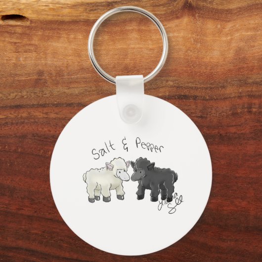 Salz- und Pfefferschälensalz Schlüsselanhänger (Vorderseite)