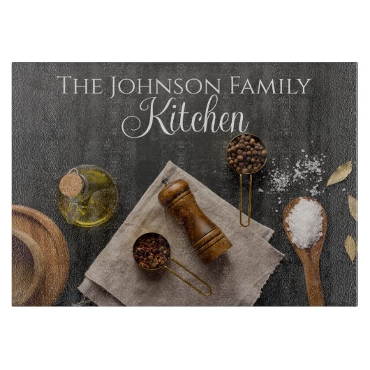 Salz- und Pfefferschneidkammer Schneidebrett (Vorderseite)