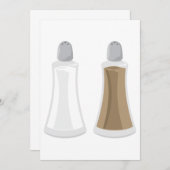 Salz- und Pfefferschüttler Einladung (Vorne/Hinten)