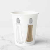 Salz- und Pfefferschüttler Pappbecher (Vorderseite)