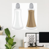 Salz- und Pfefferschüttler Poster (Heimbüro)