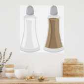 Salz- und Pfefferschüttler Poster (Küche)