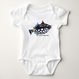 Salz-und Pooper Fisch-lustiges Baby Strampler