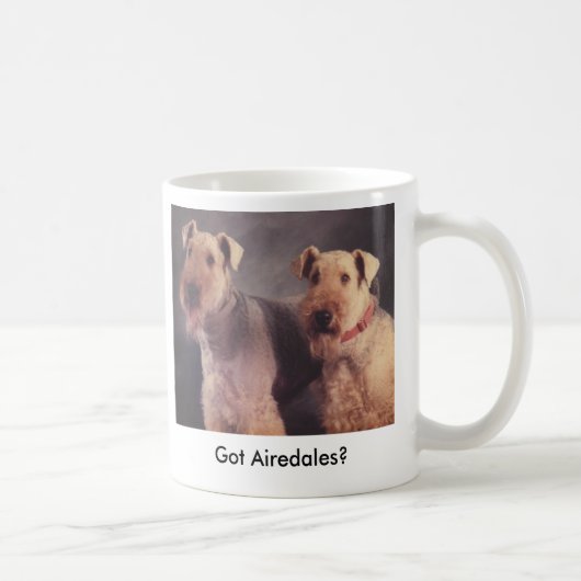 Salz und Ritz, got Airedales? Kaffeetasse (Rechts)