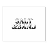 Salz und Sand Gummistempel (Prägung)