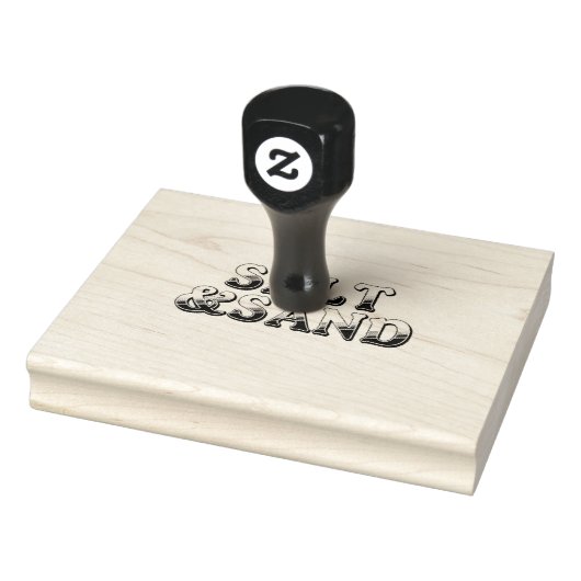 Salz und Sand Gummistempel (Stempel)