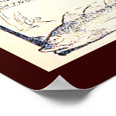 Salz und Süßwasserfisch Poster (Ecke)