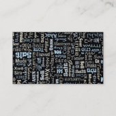 Salz Visitenkarte (Rückseite)