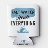 Salz Wasser heilt alles Beach Liebhaber Geschenk Dosenkühler (Rückseite)