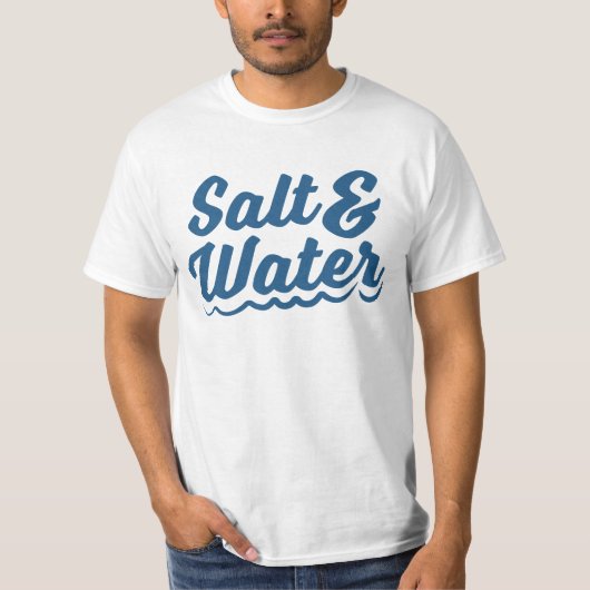 Salz & Water Ocean Vibes T - Shirt (Vorderseite)
