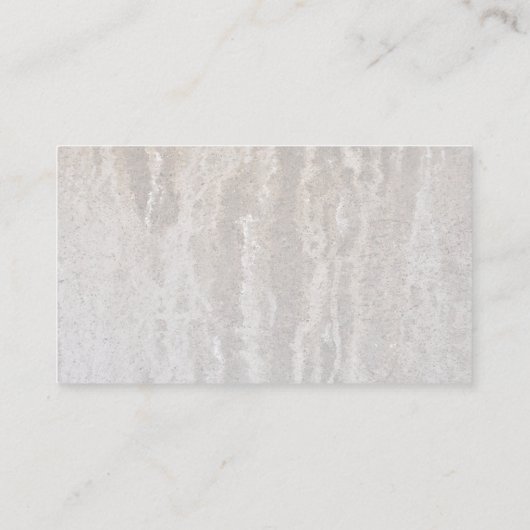 Salzbeschichtete Betonwand Visitenkarte (Rückseite)
