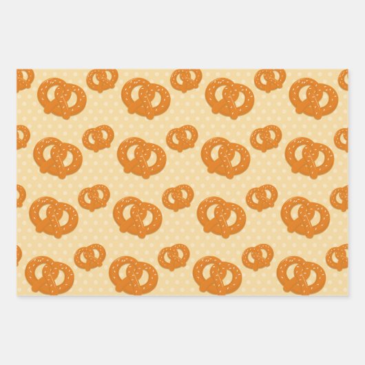 Salzbrezel Geschenkpapier Set (Vorderseite)