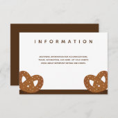 Salzbrezeln Hochzeitsweißbraun Begleitkarte (Vorne/Hinten)