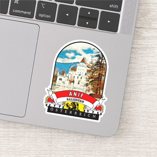 Salzburg Anif Österreich Souvenir Aufkleber (Detail)