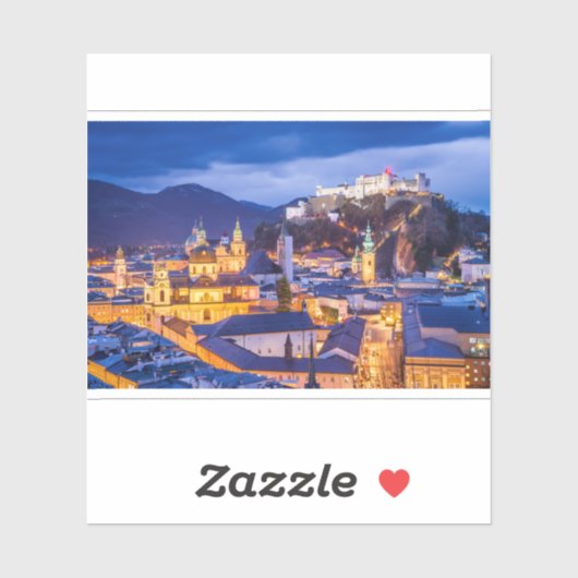 Salzburg Aufkleber (Blatt)