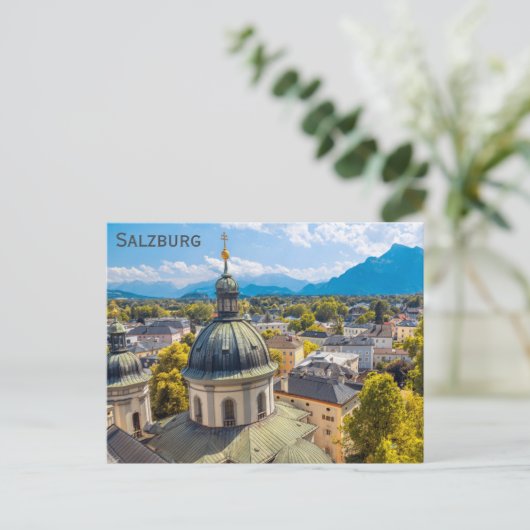 Salzburg Austria Reisen Foto Postkarte (Stehend Vorderseite)