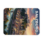 Salzburg Austria Travel Magnet (Horizontal)