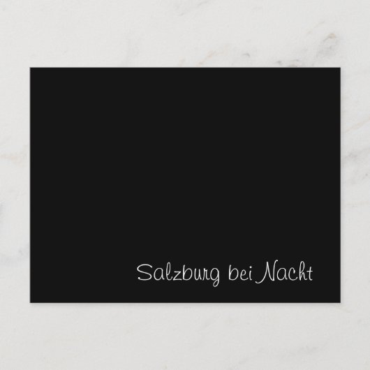 "Salzburg bei Nacht" lustige Karte (Vorderseite)