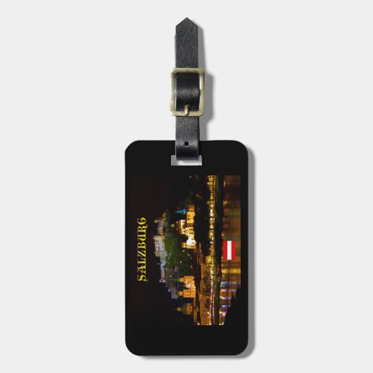 Salzburg Castle Austria - High Quality Pro Foto Gepäckanhänger (Vorderseite vertikal)