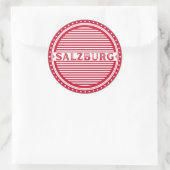 Salzburg City Pride Emblem – Austria Identity Runder Aufkleber (Tasche)